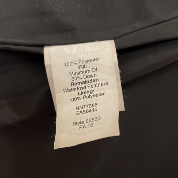 J. Crew Down Full Zip Jacket Vest Women’s Small Black Herringbone Pockets Gold - Picture 7 of 9